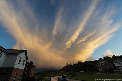 Stunning Sunset Mammatus Clouds Over Maghera - May 18th 2015